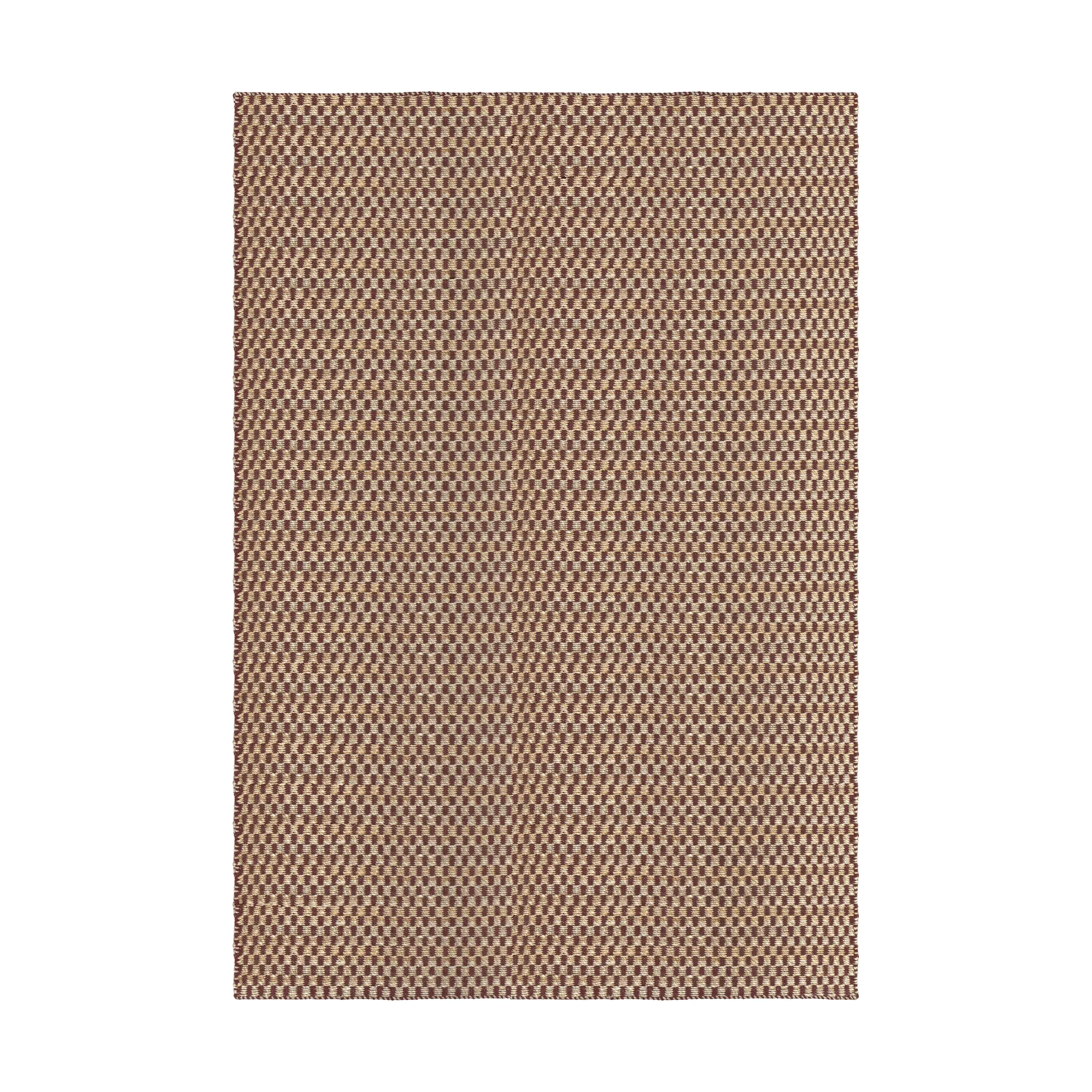 Barley jute rug, Burgundy, 140x200 cm Layered
