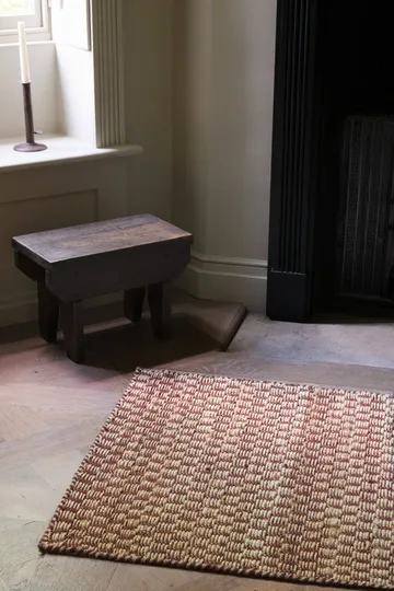 Barley jute rug - Burgundy, 75x240 cm - Layered