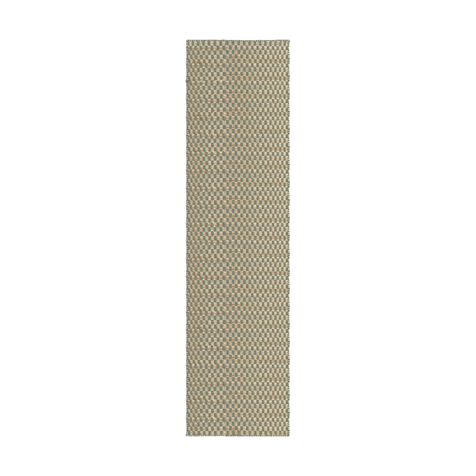 Barley jute rug, Sage, 75x240 cm Layered