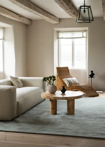 Classic solid wool carpet 300x400 cm - Sage, 300x400 cm - Layered