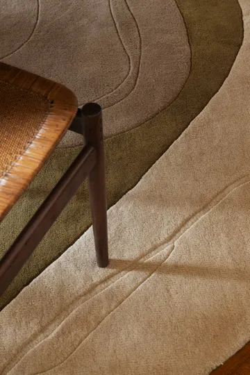 Erik Bratsberg Lozza wool rug - Olive, 210x270 cm - Layered