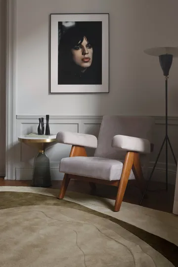 Erik Bratsberg Lozza wool rug - Olive, 230x300 cm - Layered