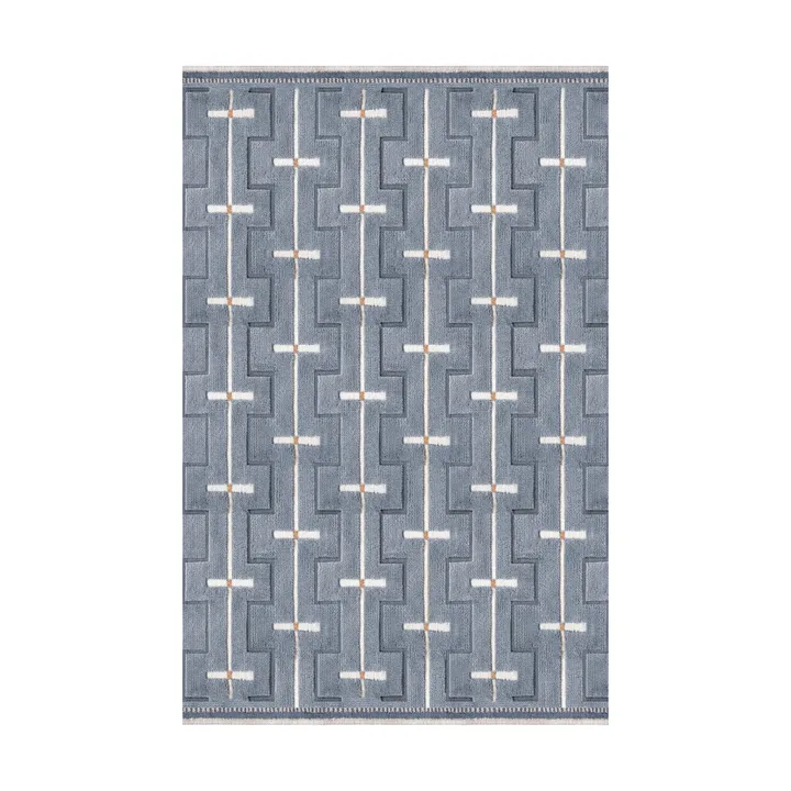 Johanna wool carpet - Blue sky, 200x300 cm - Layered