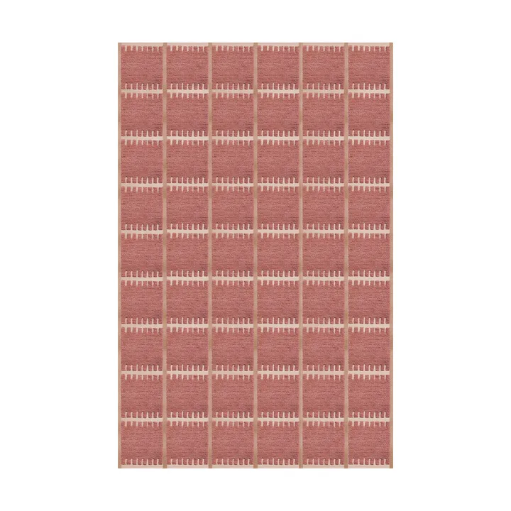 Lilly wool carpet - Claret red. 250x350 cm - Layered