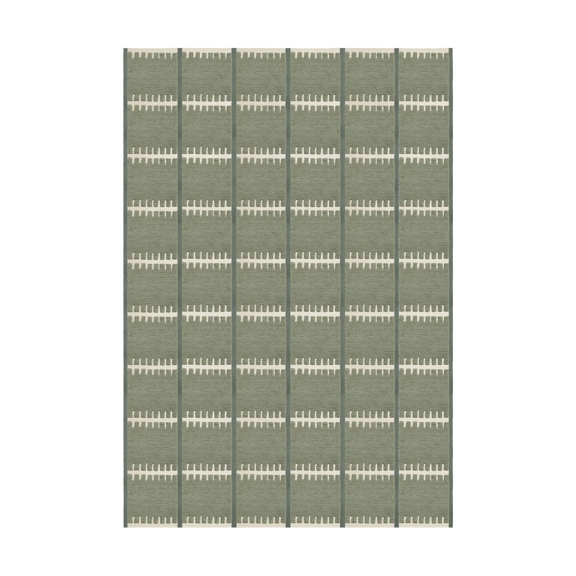 Lilly wool carpet, Green, 300x400 cm Layered
