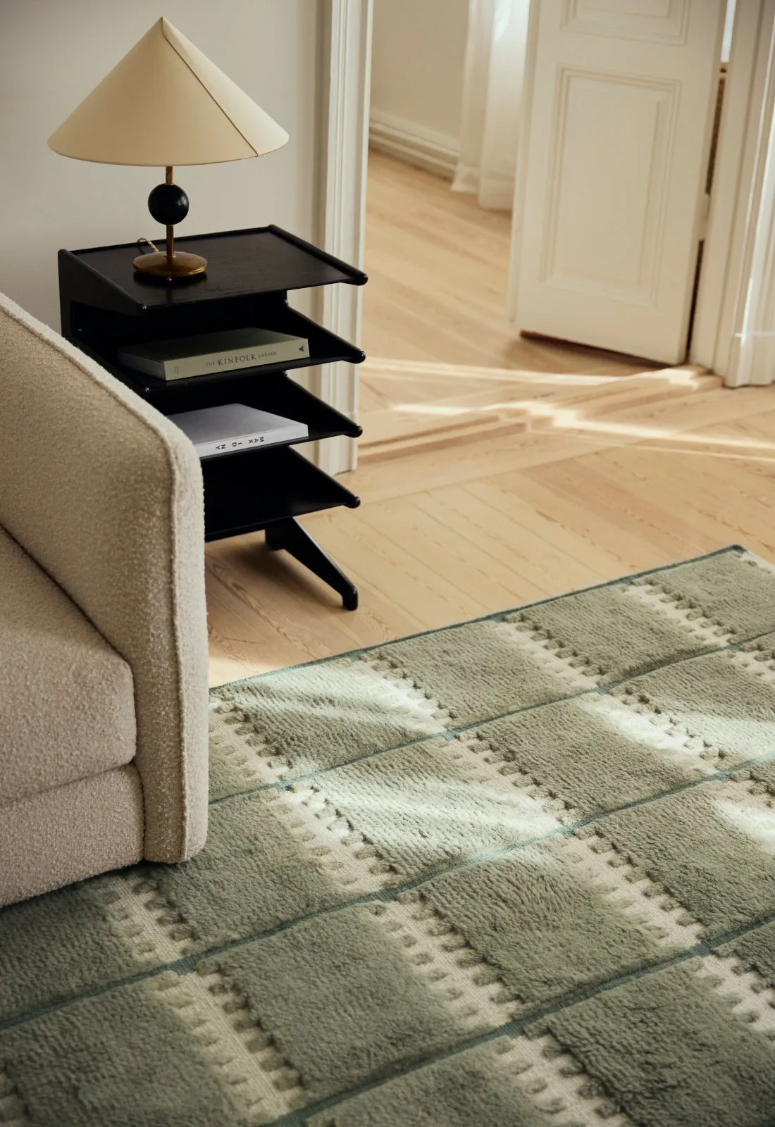 Lilly wool carpet, Green, 300x400 cm Layered