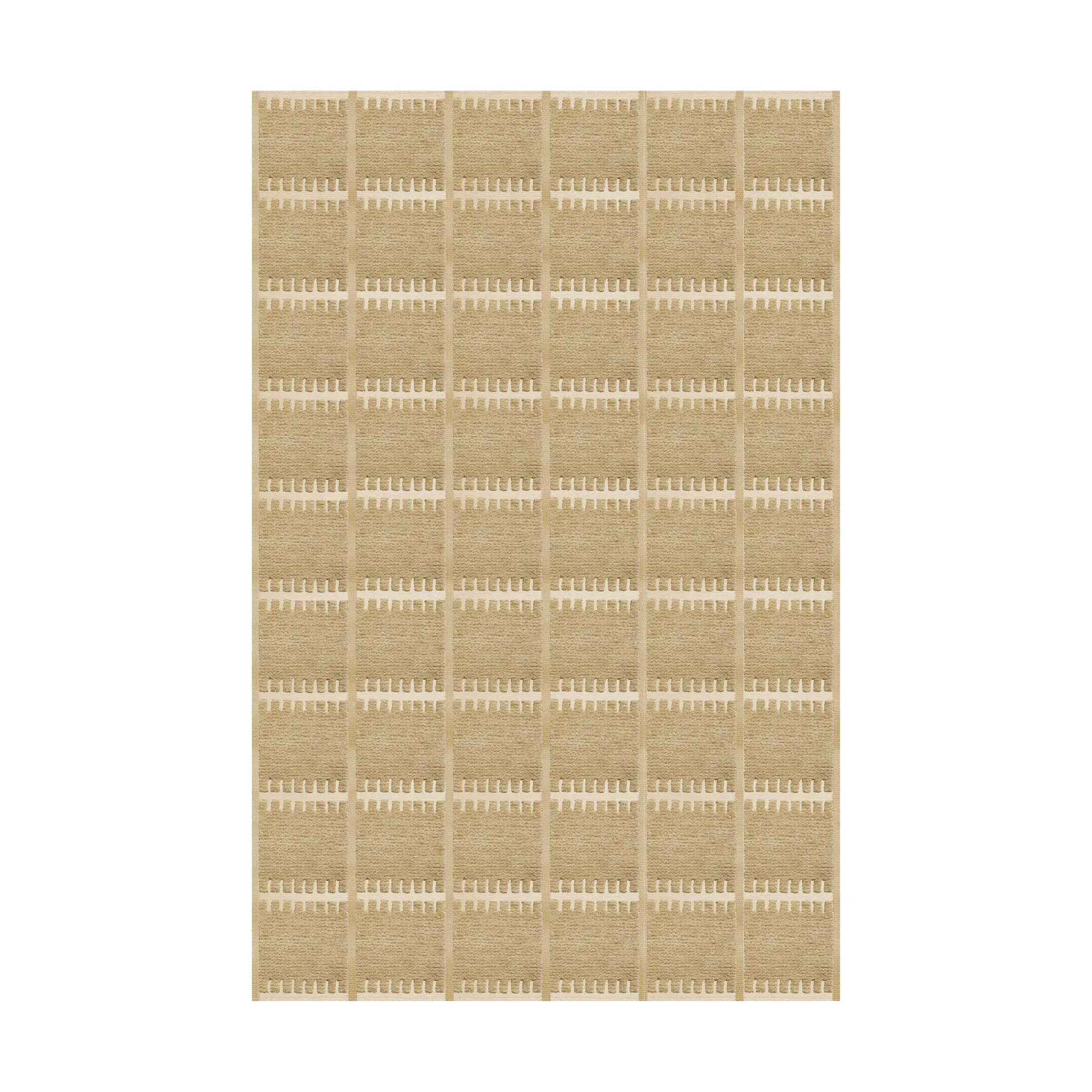 Lilly wool carpet, Mustard. 180x270 cm Layered