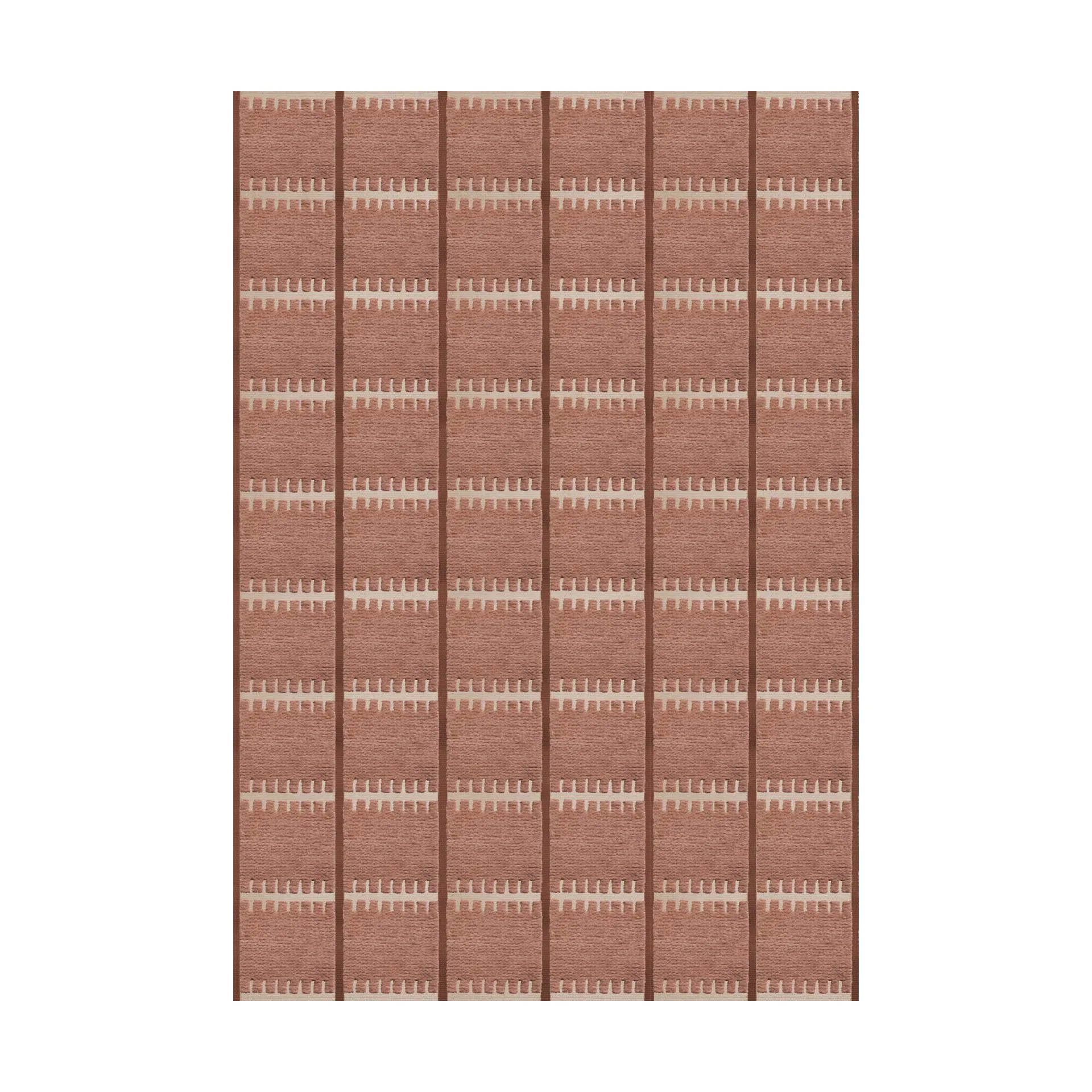 Lilly wool carpet, Rust, 250x350 cm Layered