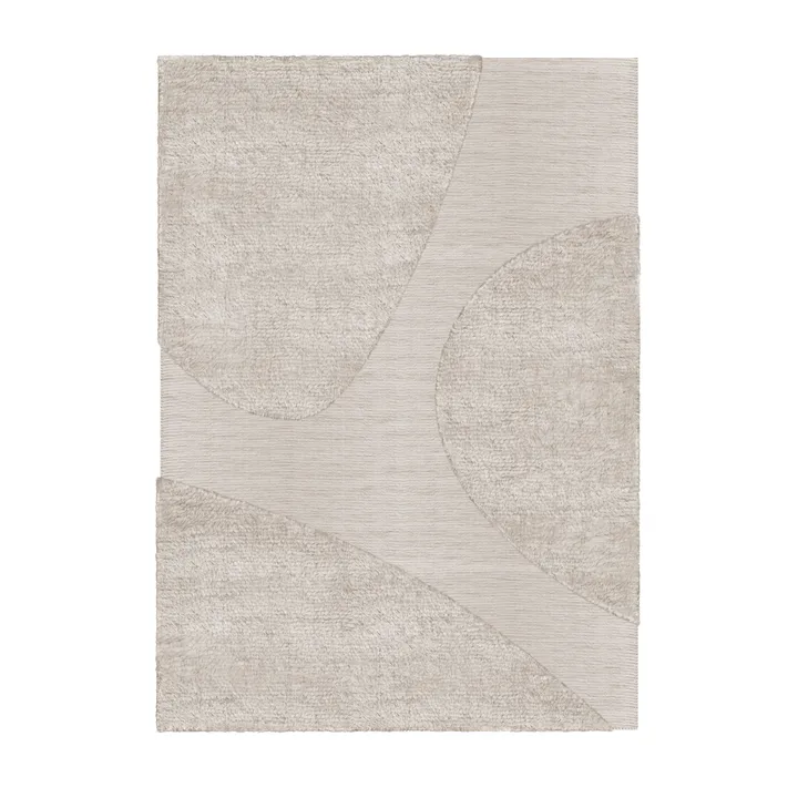 Punja plasma wool carpet 250x350 cm - Sand melange - Layered