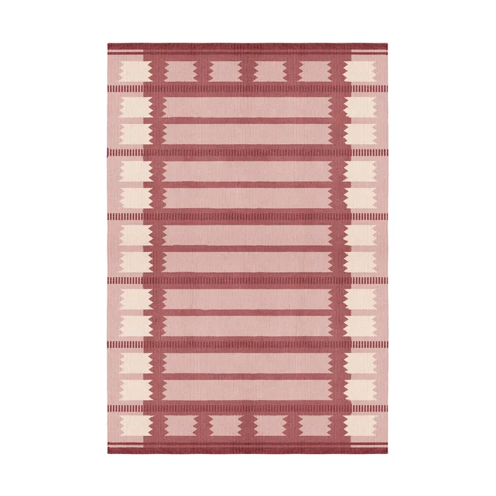 Röllakan Iris wool carpet - Rasberry, 200x300 cm - Layered