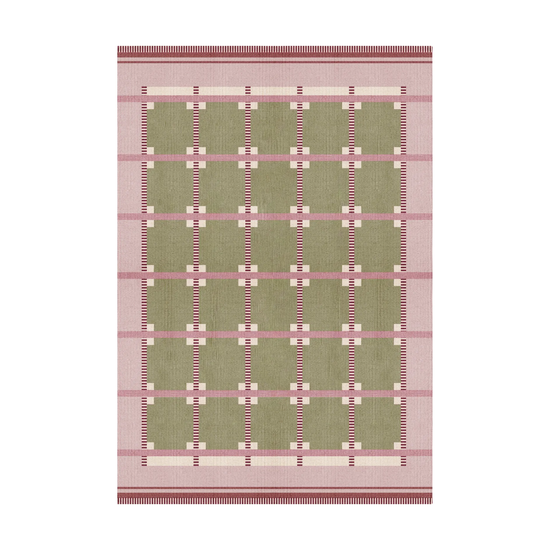 Röllakan Ruth wool rug, Spring grass, 180x270 cm Layered