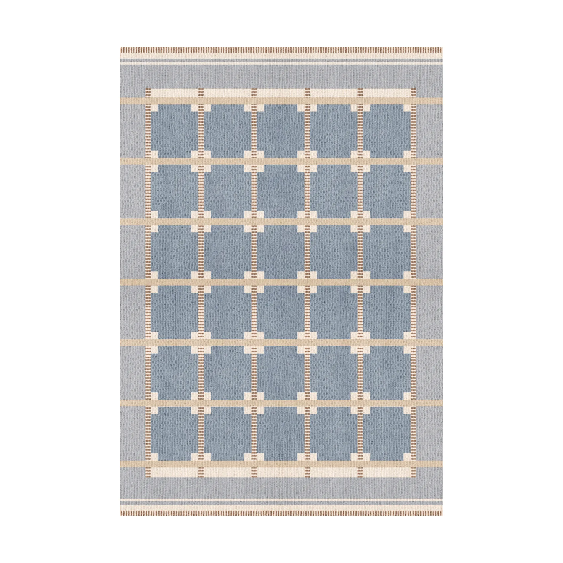 Röllakan Ruth wool rug, Summer sky, 180x270 cm Layered