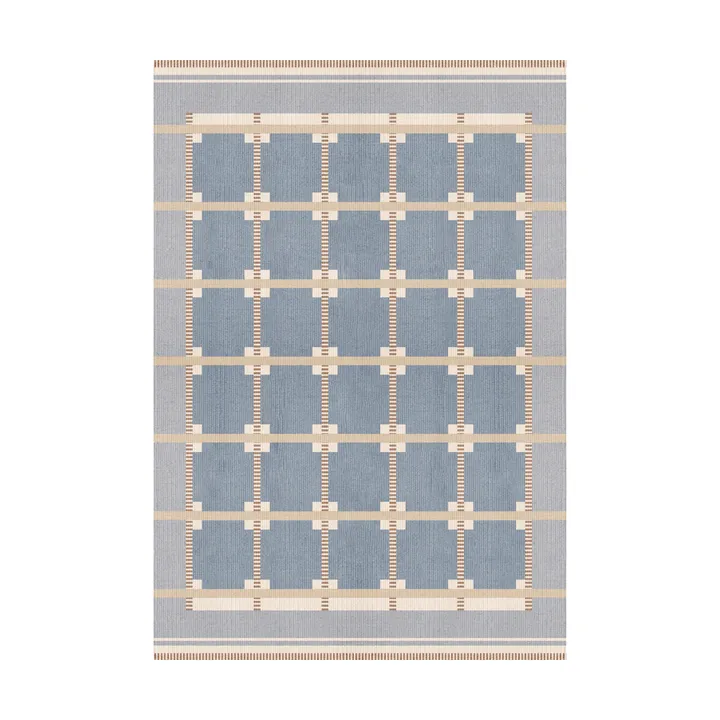 Röllakan Ruth wool rug - Summer sky, 250x350 cm - Layered