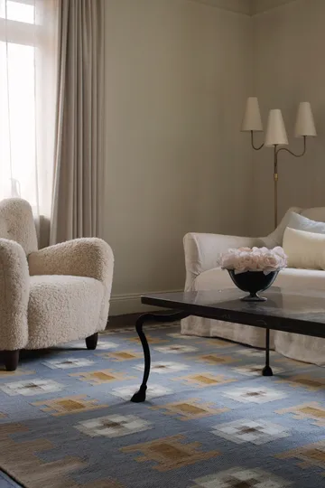 Röllakan Selma wool rug - Dove, 250x350 cm - Layered