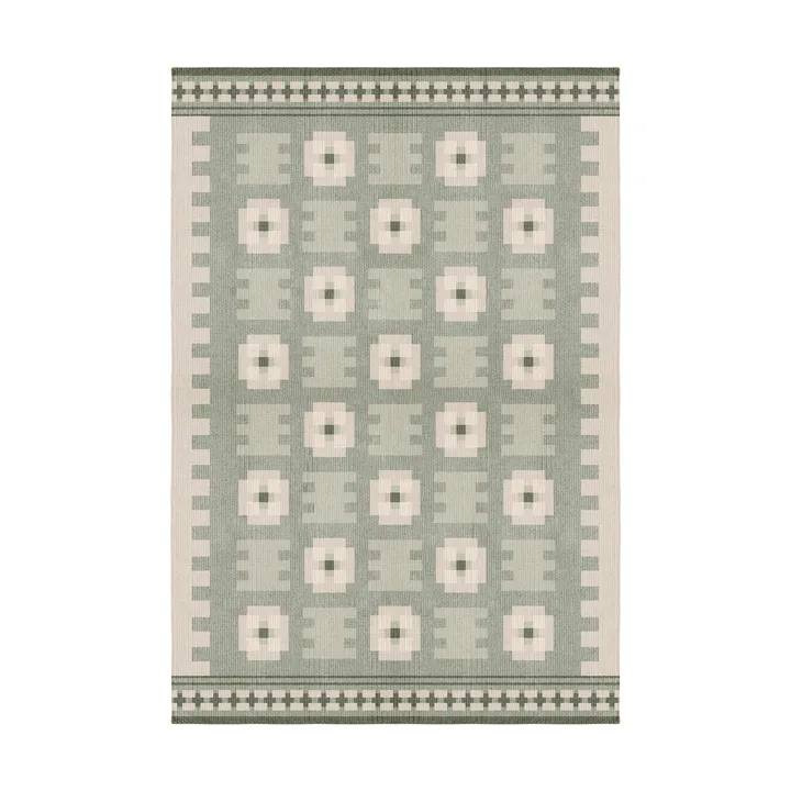 Röllakan Selma wool rug - Sage, 180x270 cm - Layered