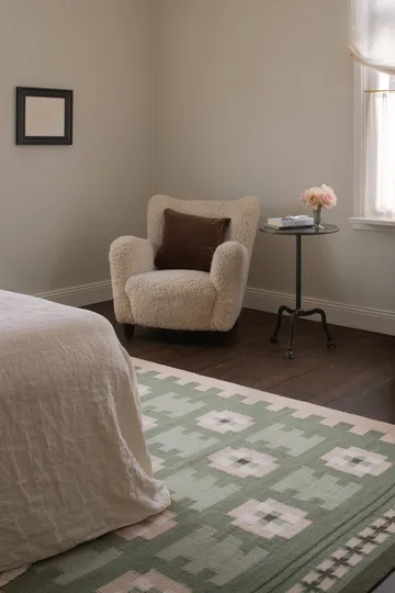 Röllakan Selma wool rug - Sage, 200x300 cm - Layered