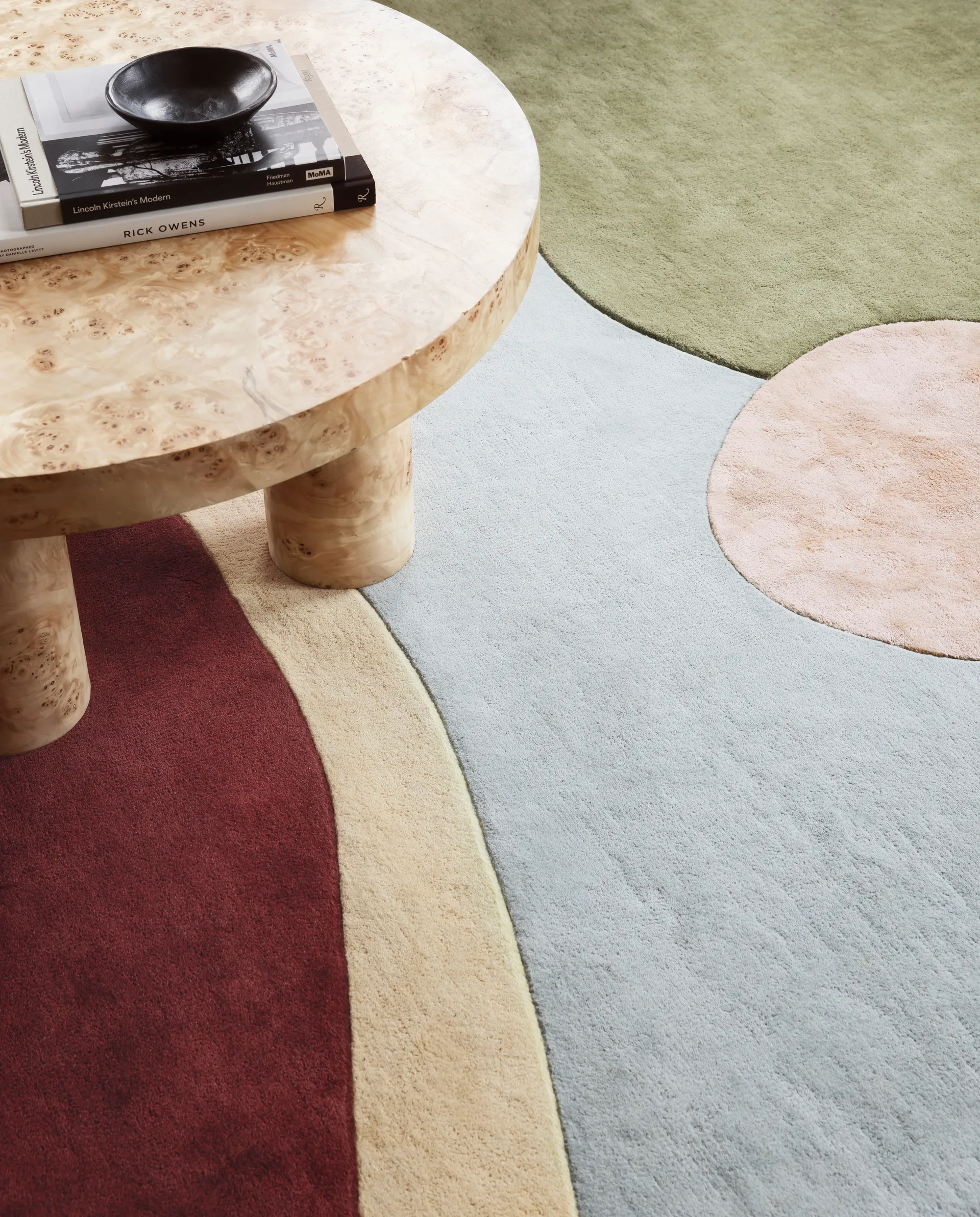 Sleeping Flower wool carpet, 180x270 cm Layered