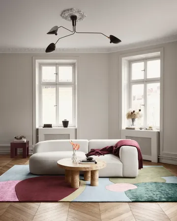 Sleeping Flower wool carpet - 180x270 cm - Layered