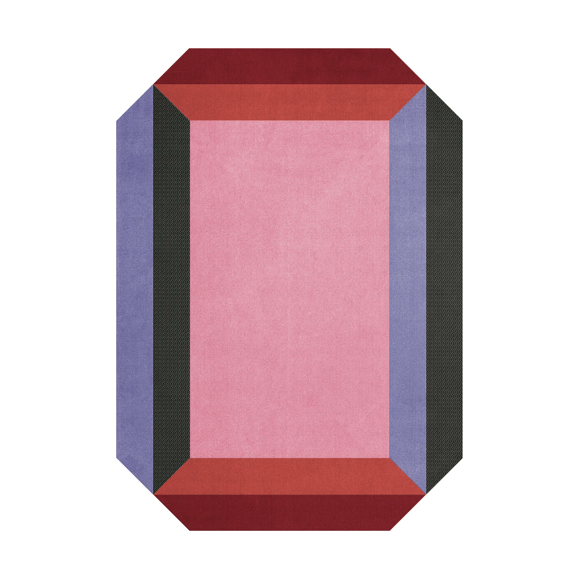 Teklan crystal spectrum wool rug, Multi, 250x350 cm Layered