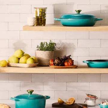 Oval holder for serving spoon - Bleu Riviera - Le Creuset