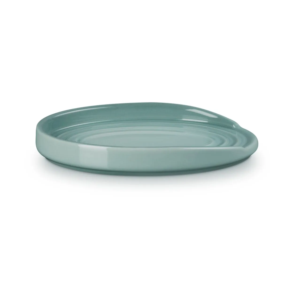 Oval holder for serving spoon, Sea Salt Le Creuset