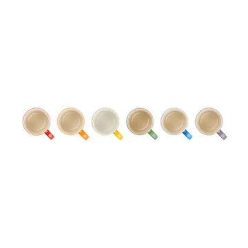 Signature stoneware espresso mug 6-piece - Rainbow - Le Creuset