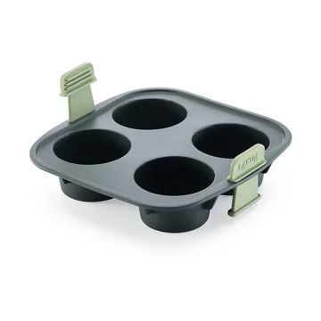 Lékué Air Fryer Muffin Mold 4 pcs - Grey - Lékué