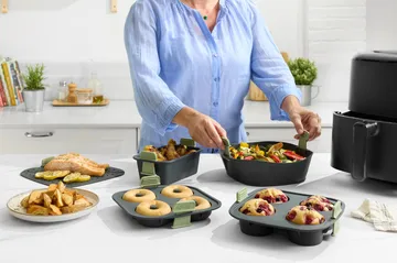 Lékué Air Fryer Muffin Mold 4 pcs - Grey - Lékué