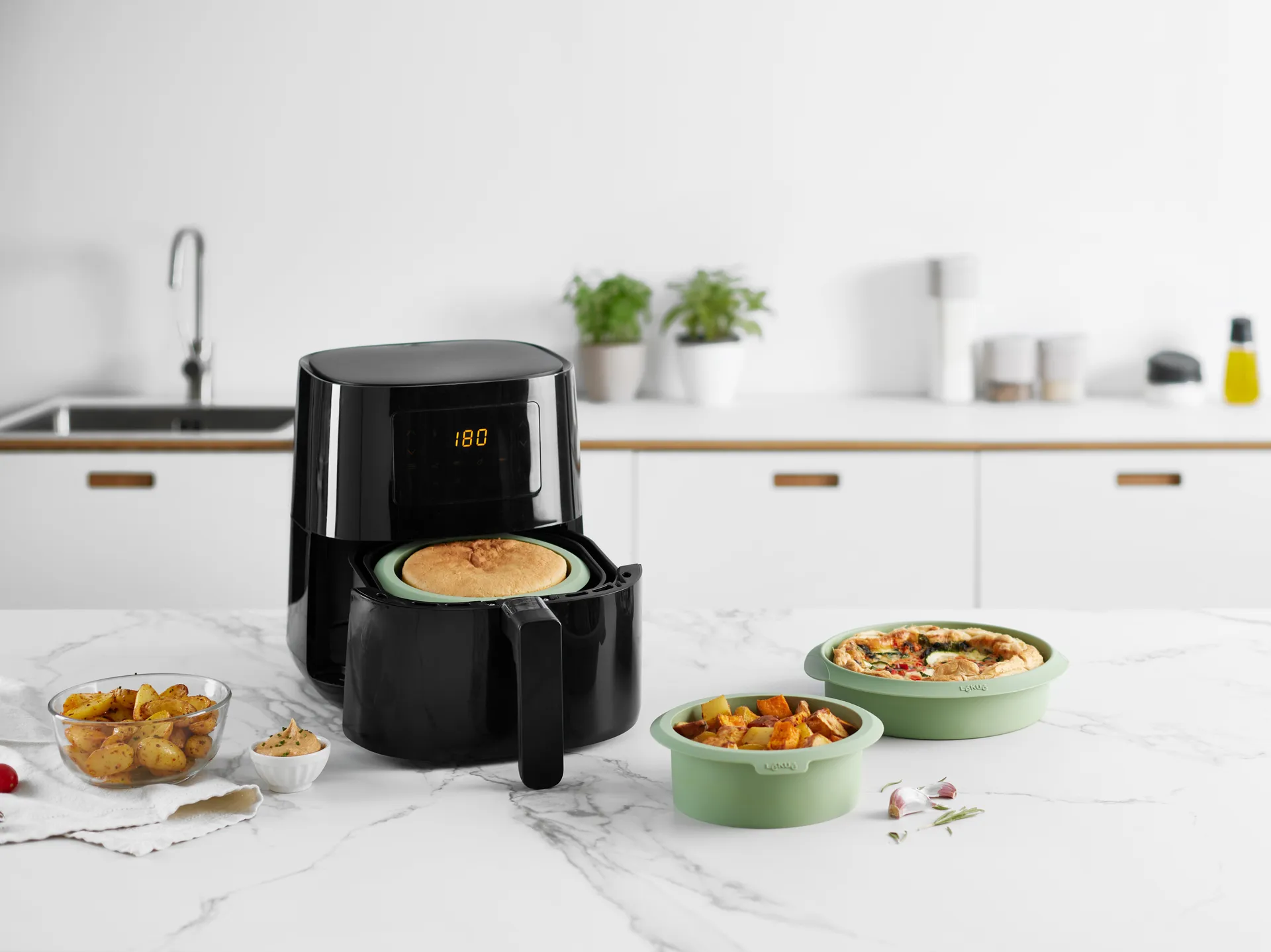 Lékué airfryer mold green, 15 cm Lékué