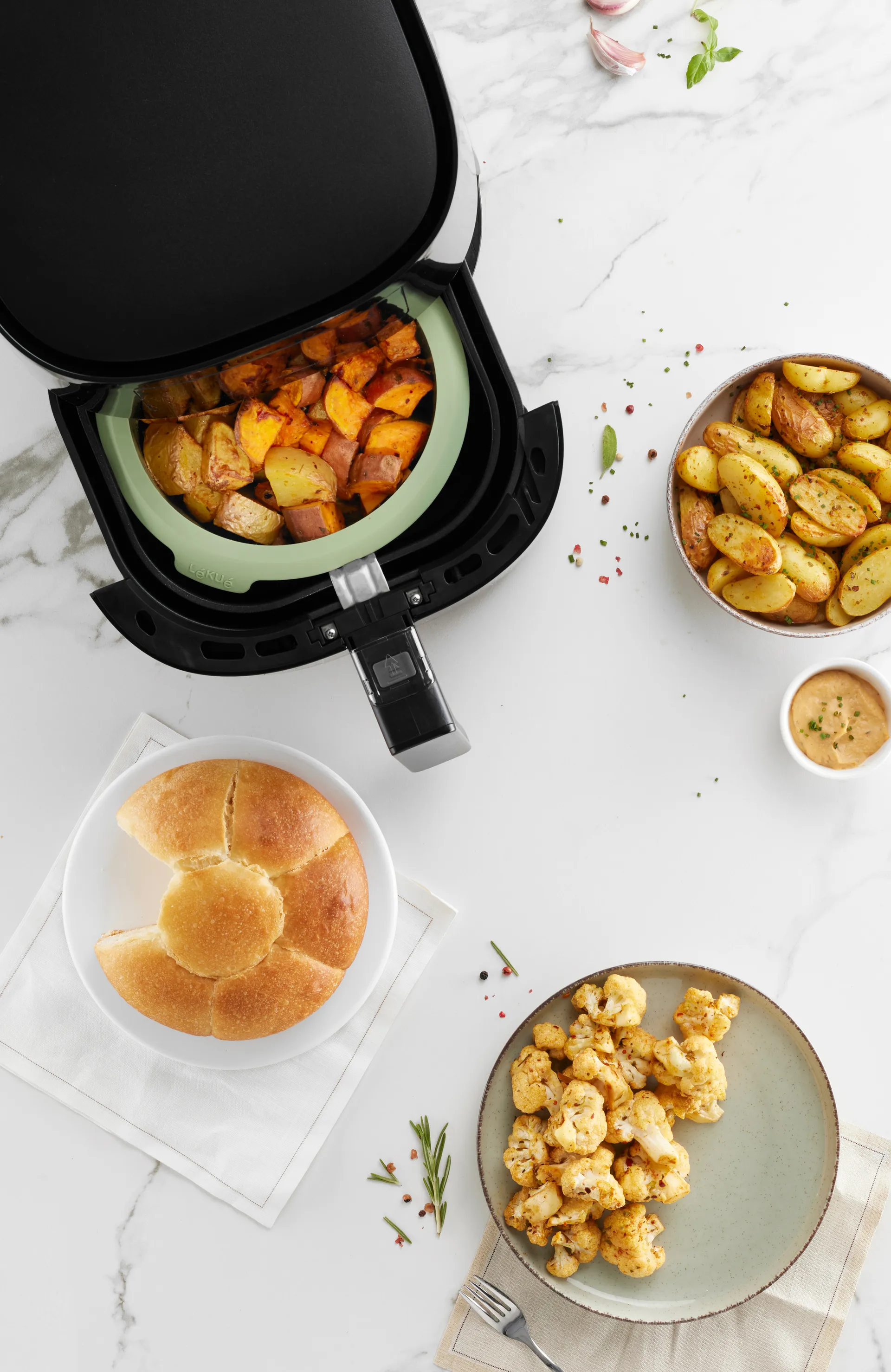 Lékué airfryer mold green, 15 cm Lékué