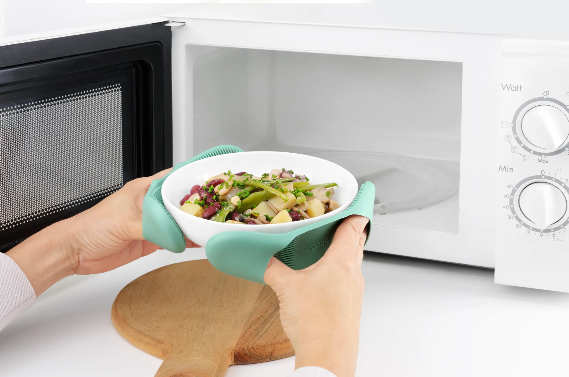 Lékué flexible mini oven mitts, 2-pack, Green Lékué
