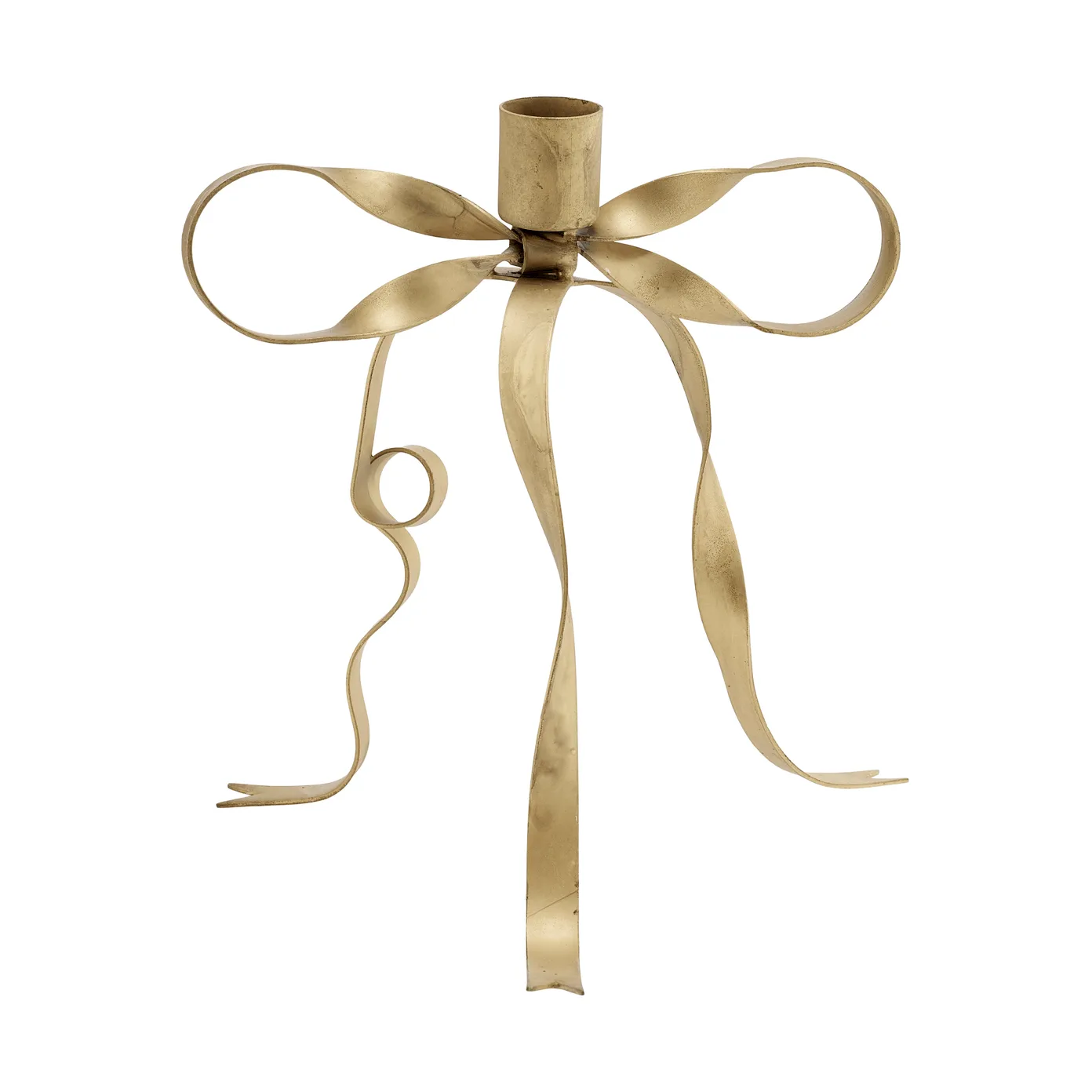 Bovinne candleholder, Gold-coloured, 17x17x18 cm Lene Bjerre