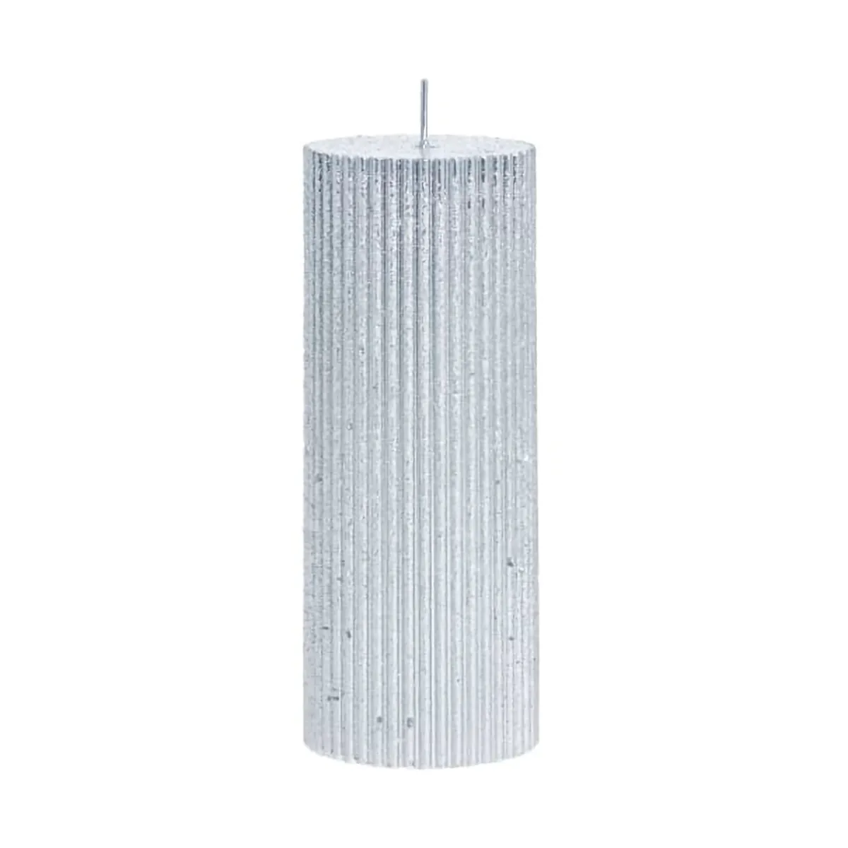 Lissa candle Ø6x15 cm, Silver Lene Bjerre