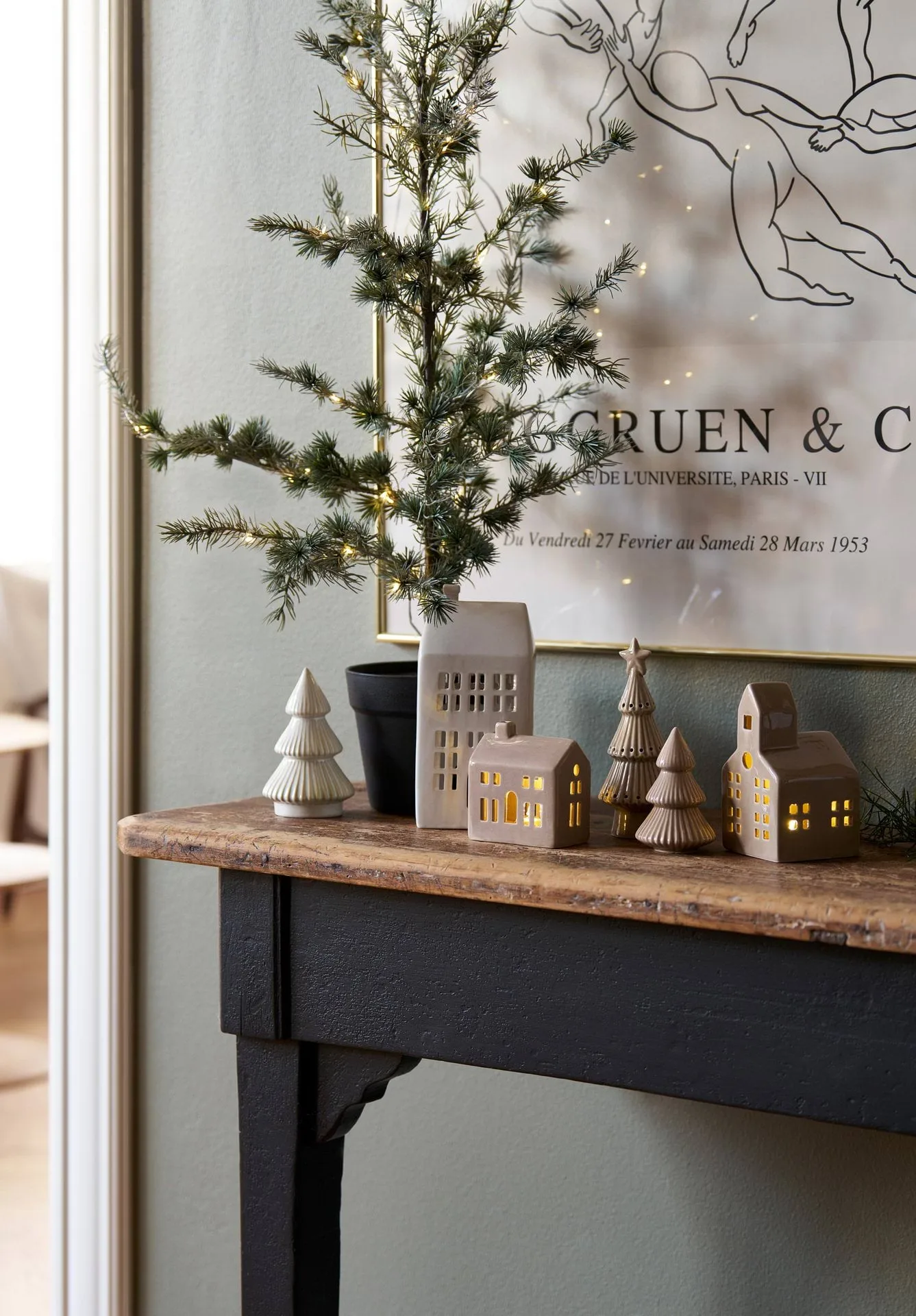 Mythel tree decorative detail, White, Ø8.2xH13.3 cm Lene Bjerre