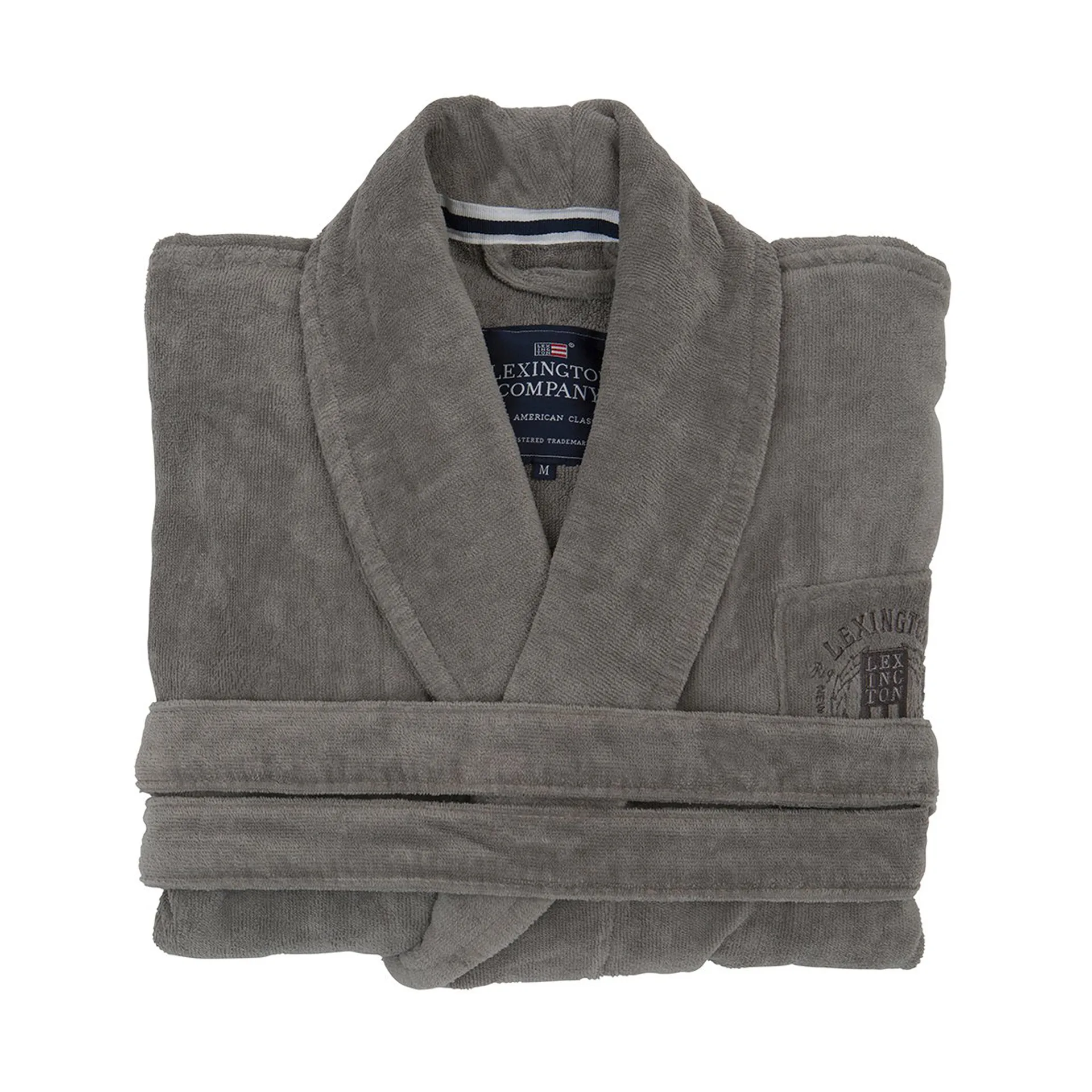 Hotel Velour bathrobe M, grey Lexington
