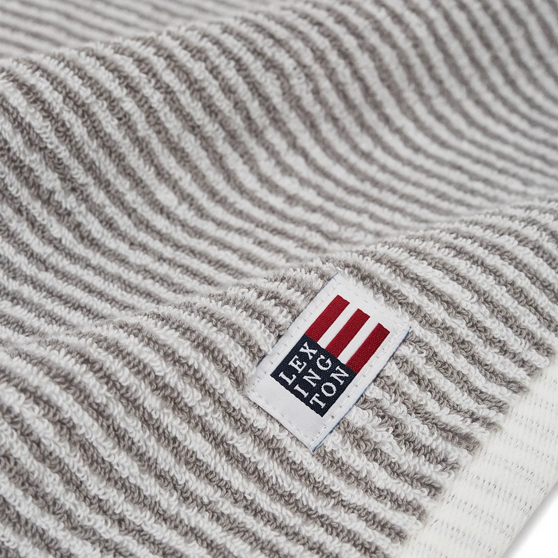 Icons Original Striped towel 30x50 cm, white-grey Lexington