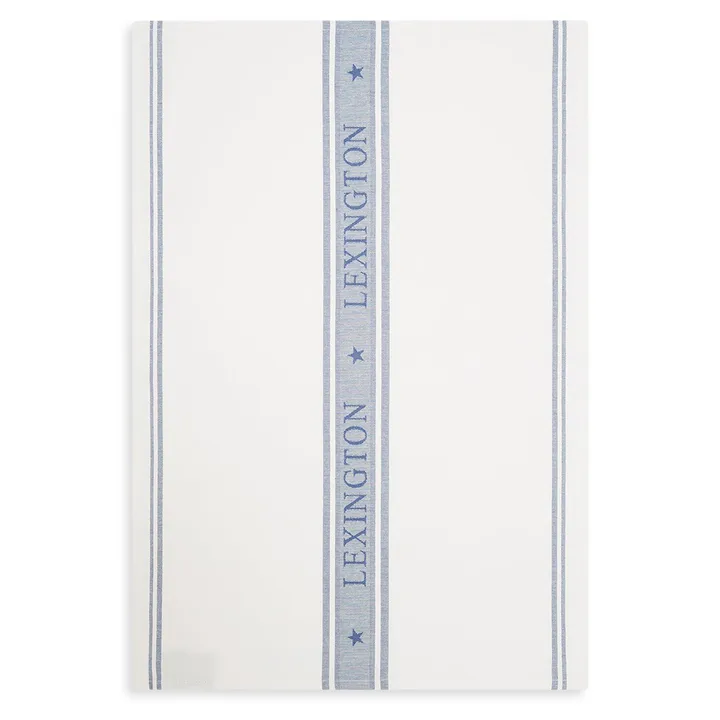 Icons Star kitchen towel 50x70 cm - white-blue - Lexington
