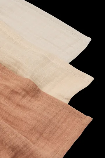 Lewis muslin blanket 3 pieces 65x65 cm - Tuscany rose mix - Liewood