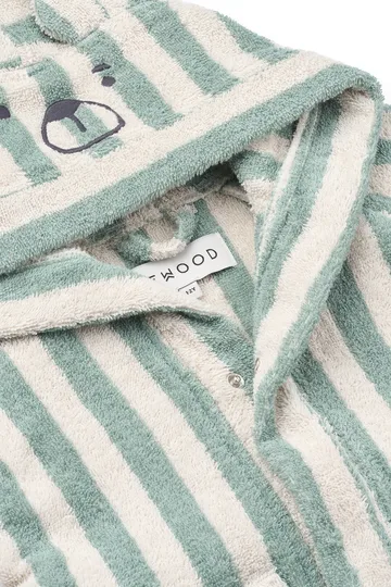 Lily bathrobe peppermint crème de la crème stripe - 1–2 years - Liewood
