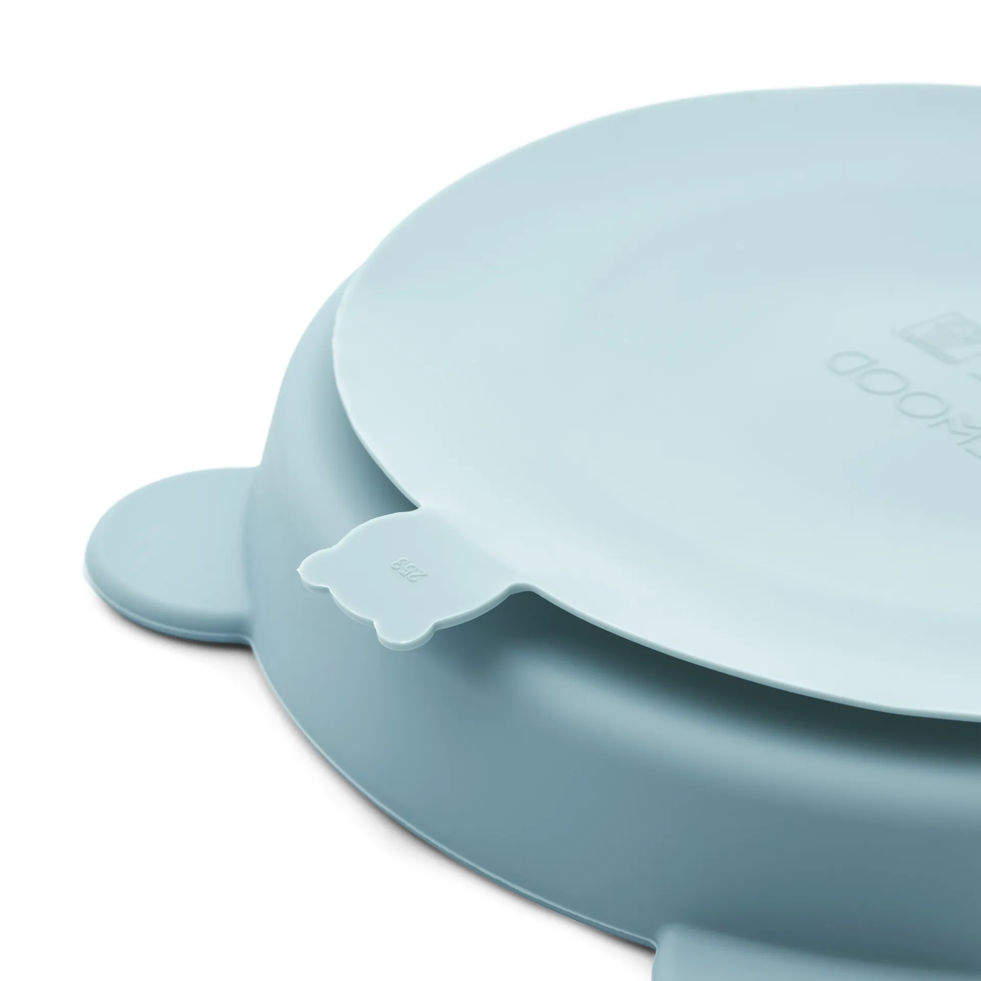 Stacy divided children's plate 2-pack, Sea blue-Whale blue Liewood