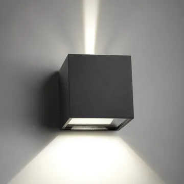 Cube XL Up/Down wall lamp - Black, led - Light-Point