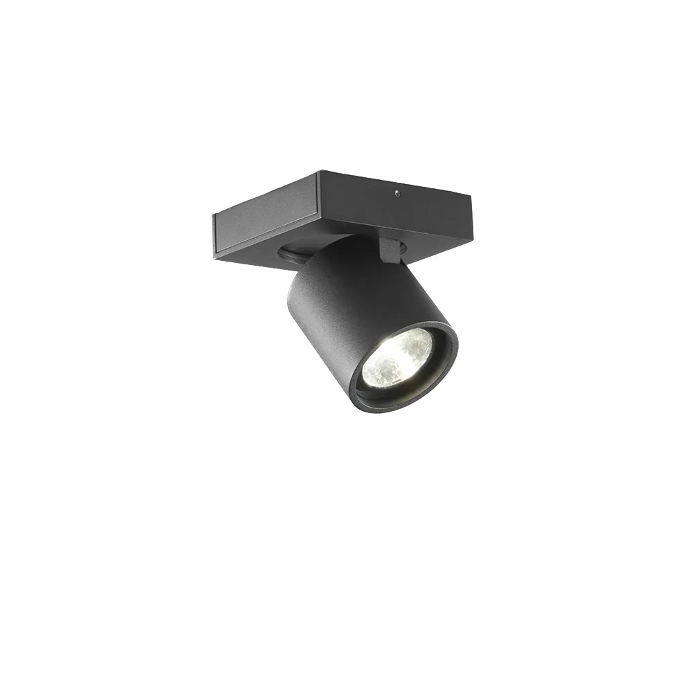 Focus Mini 1 wall and ceiling lamp, Black, 2700 kelvin Light-Point