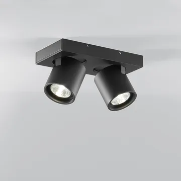 Focus Mini 2 wall and ceiling lamp - Black, 3000 kelvin - Light-Point