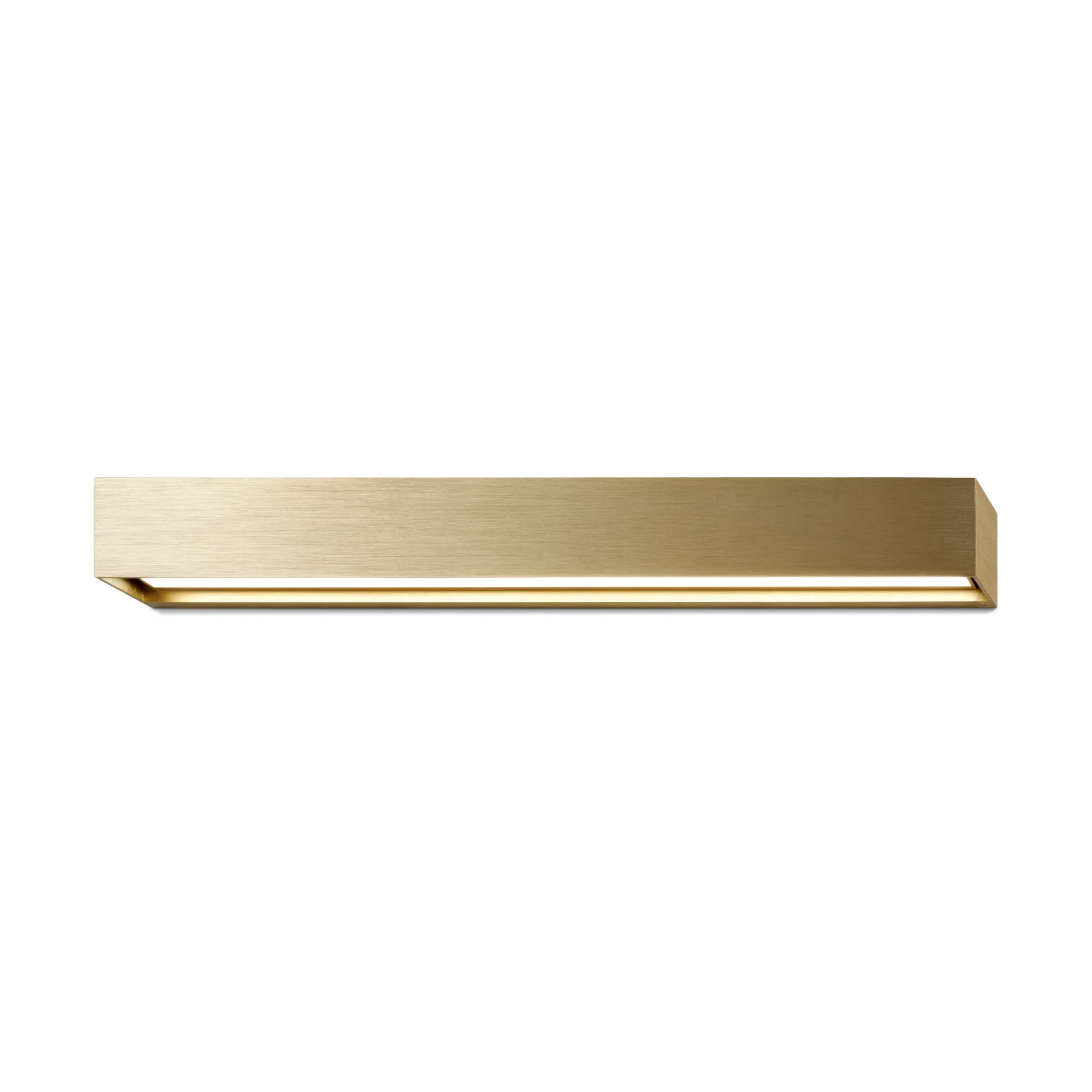 Linea W3 wall lamp switch tune, Brass, 7x60 cm Light-Point