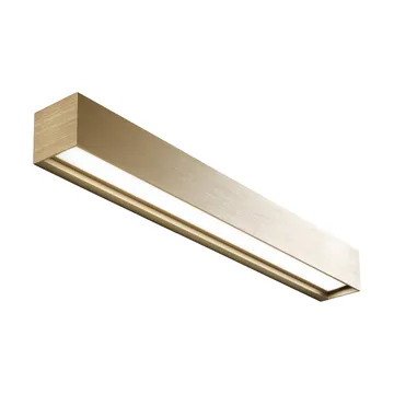 Linea W3 wall lamp switch tune - Brass, 7x60 cm - Light-Point