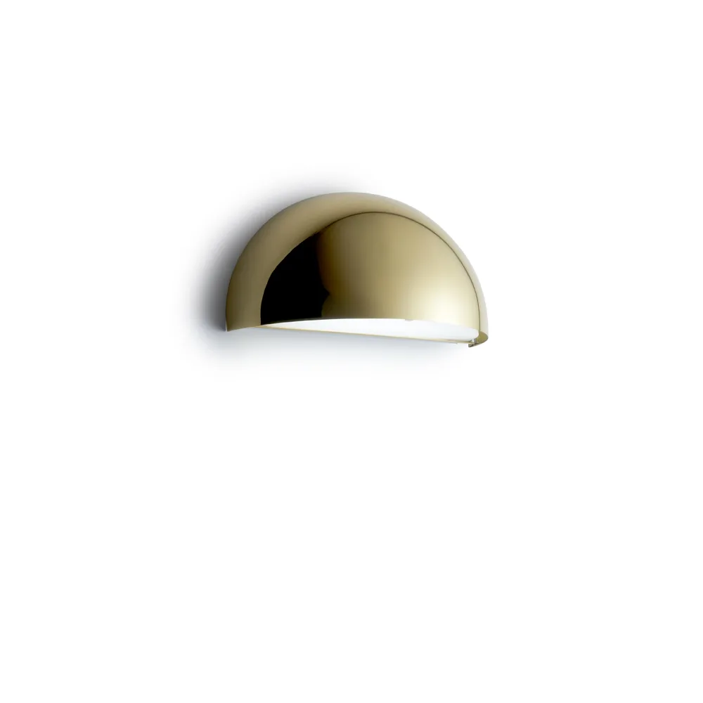 Rørhat wall lamp, Brass polished, led Light-Point