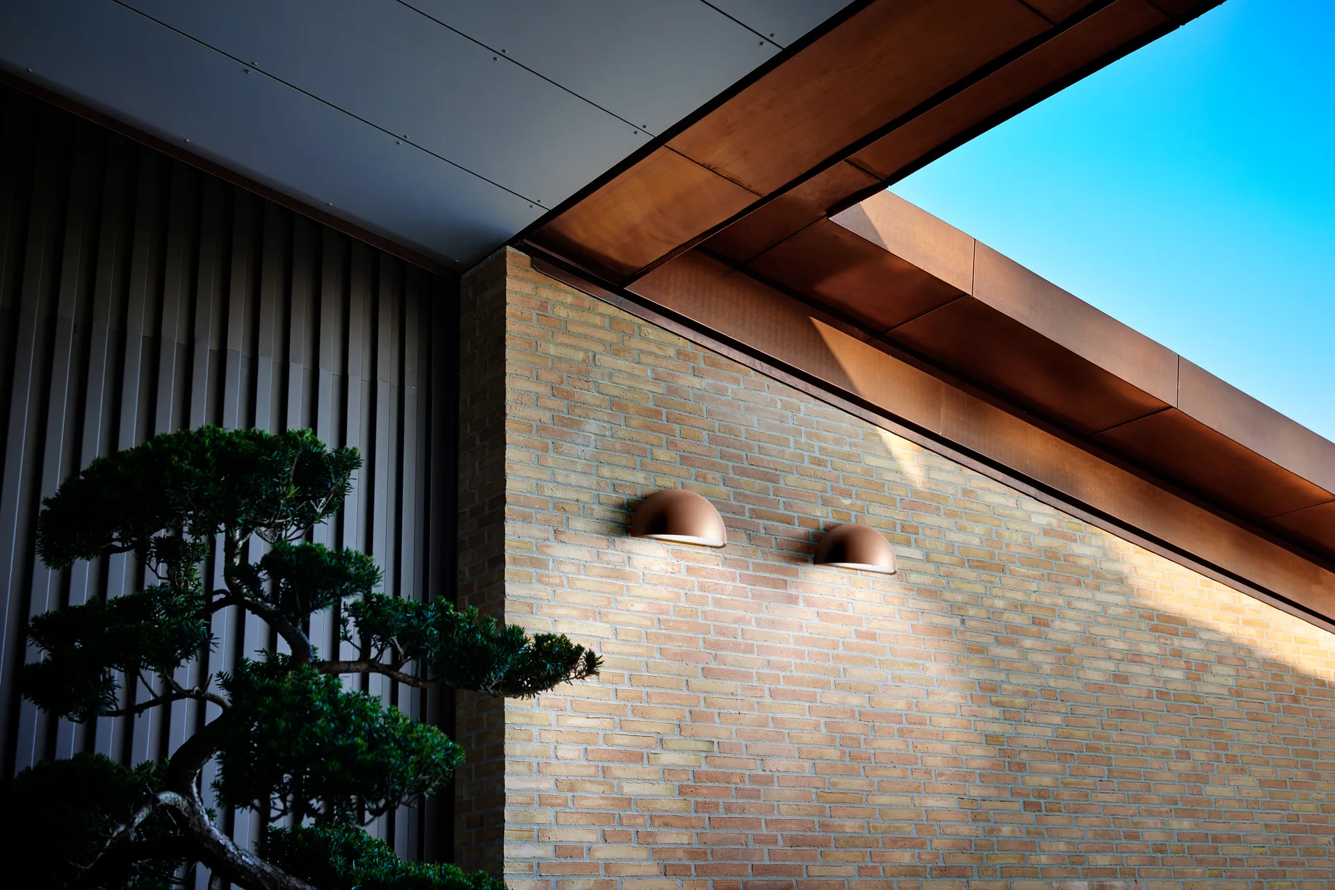 Rørhat wall lamp, Copper raw, LED Light-Point