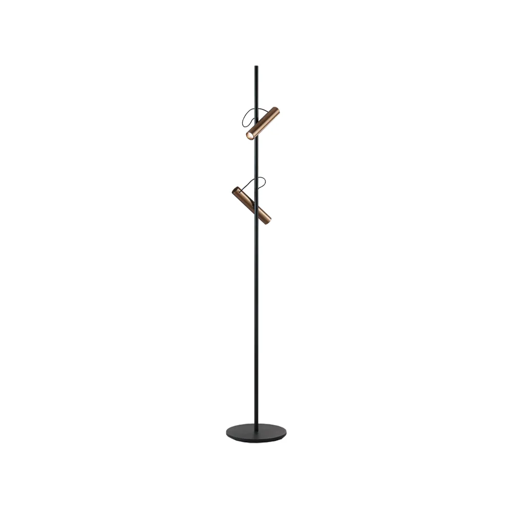 Spirit F1 floor lamp, Black/rose gold Light-Point