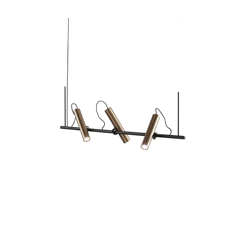 Spirit pendant lamp, Black/rose gold, s1000 Light-Point