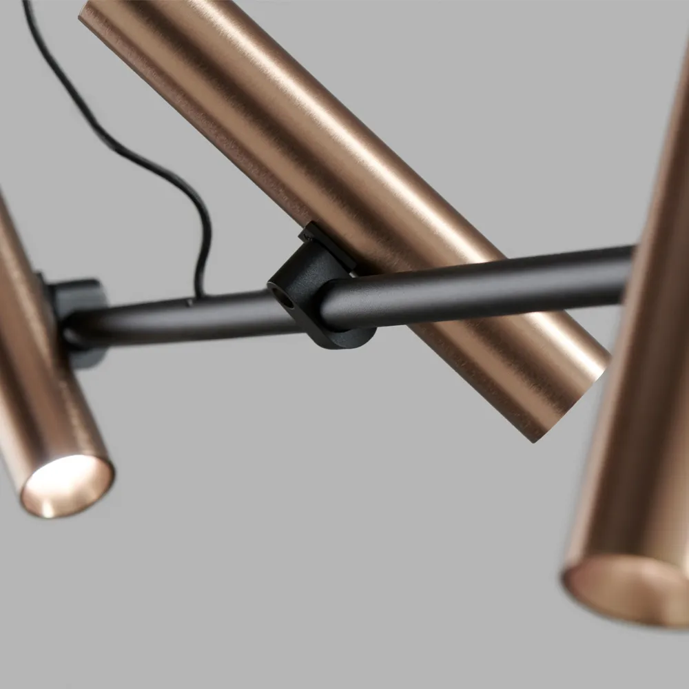 Spirit pendant lamp, Black/rose gold, s1500 Light-Point